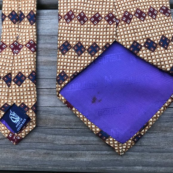 Nautica Men Tie Classic Length Necktie 100% Silk T - Picture 5 of 10